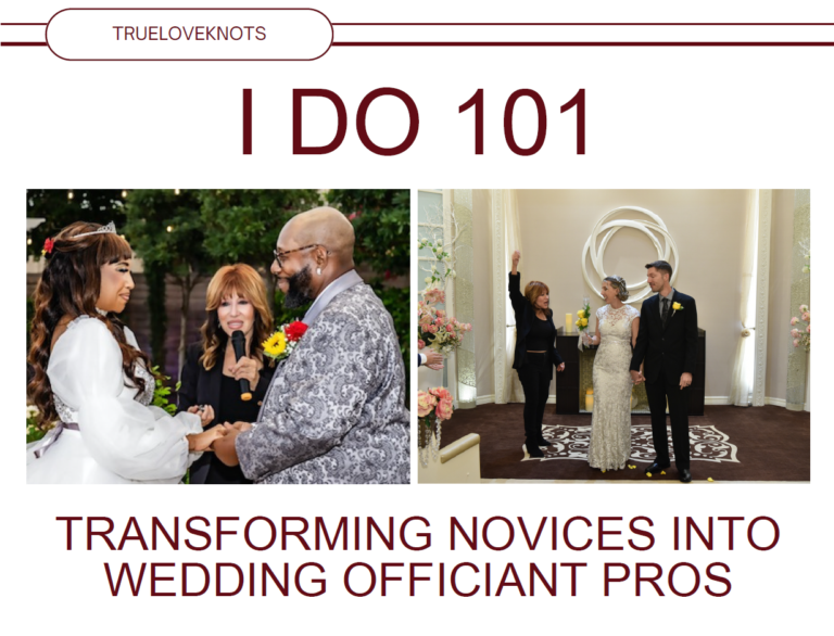 I do 101 Transforming Novices into Wedding Officiant PROs